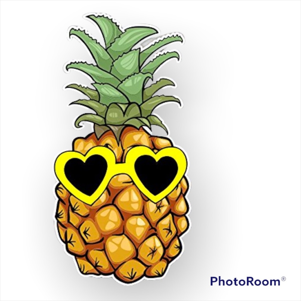 🍍 (6/$15) - KAWAII PINEAPPLE STICKER 🍍